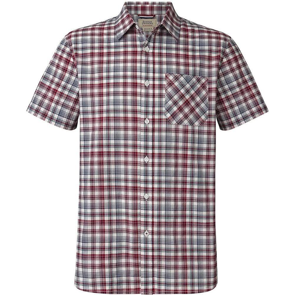 Boston Traders Mens Plaid Short Sleeves Lightweight Shirt Size 2XL